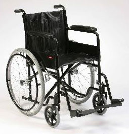 Drive Medical Enigma CS1142SP Self-Propelled Budget Steel Wheelchair from Safe Hands Mobility