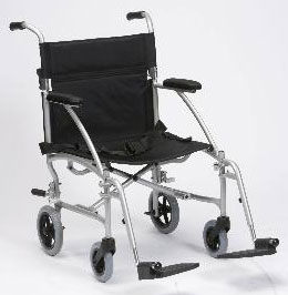 Drive Medical Enigma TC002 Ultra Lightweight Travel Chair - folded - from Safe Hands Mobility