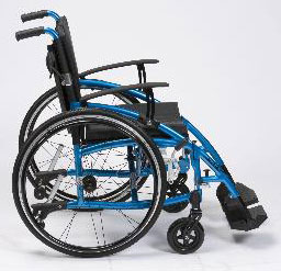 Drive Medical Enigma XSES18 Spirit Self Propel Wheelchair in Blue from Safe Hands Mobility