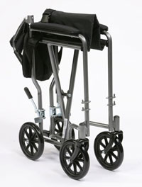 Drive Medical Enigma TR39E Steel Travel Chair (folded) from Safe Hands Mobility