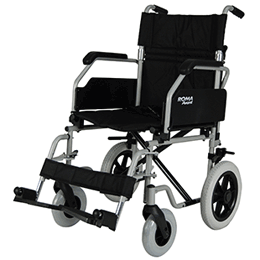 Roma Model 1630 - Steel Car Transit Wheelchair from Safe Hands Mobility